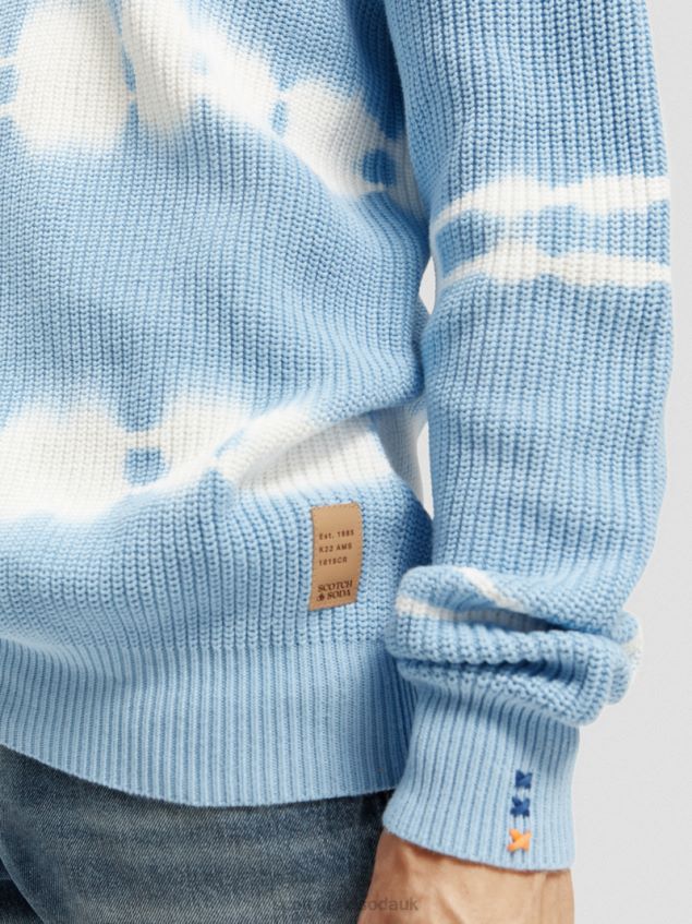 Scotch & Soda Men Chunky-Knit Tie-Dye Organic Sweater LP48HB647 Clothing Combo A