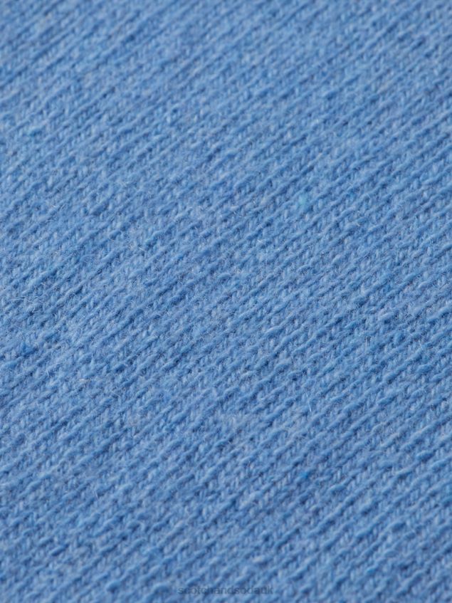 Scotch & Soda Men Contrast Trimmed Cashmere Crewneck Sweater LP48HB638 Clothing Sky Melange