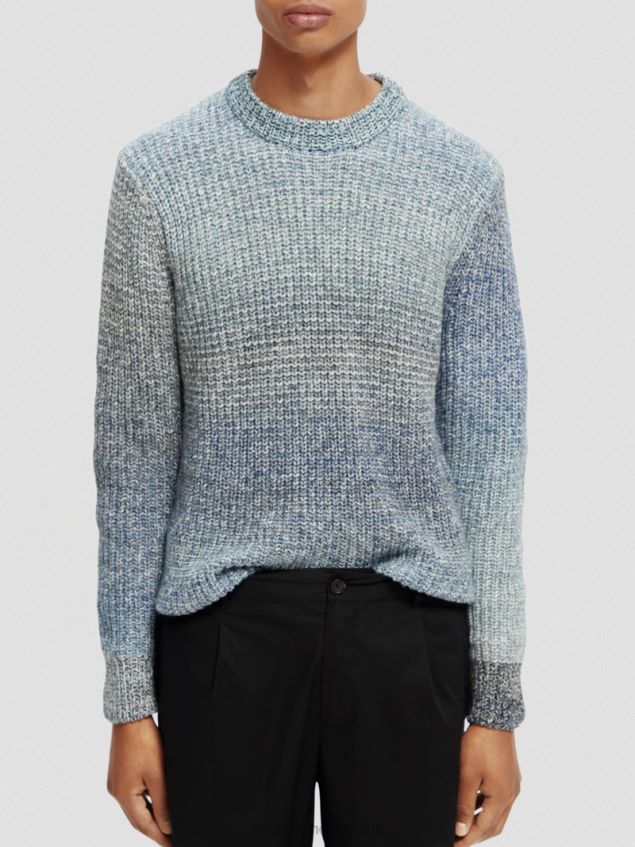 Scotch & Soda Men Gradient Rib-Knit Sweater LP48HB633 Clothing Combo A