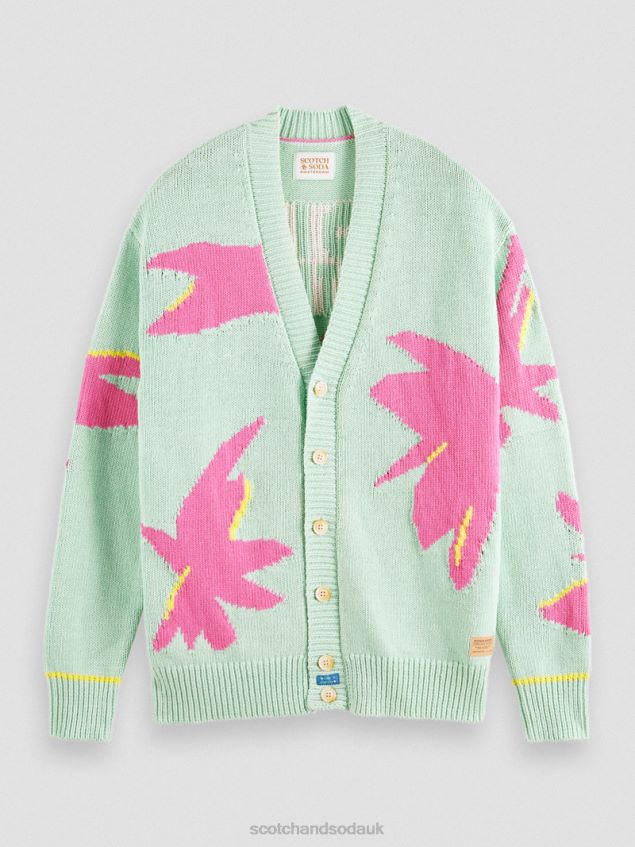 Scotch & Soda Men Intarsia Knitted Cardigan LP48HB640 Clothing Combo A