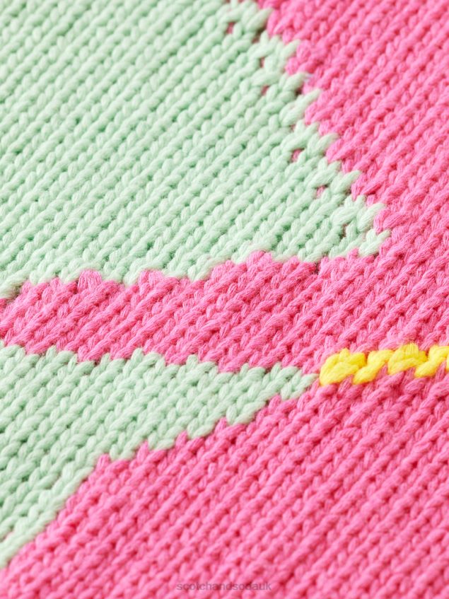 Scotch & Soda Men Intarsia Knitted Cardigan LP48HB640 Clothing Combo A