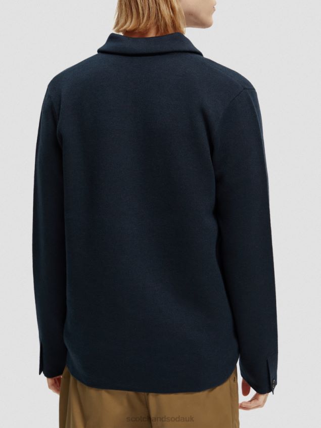 Scotch & Soda Men Knitted Cardigan LP48HB628 Clothing Night