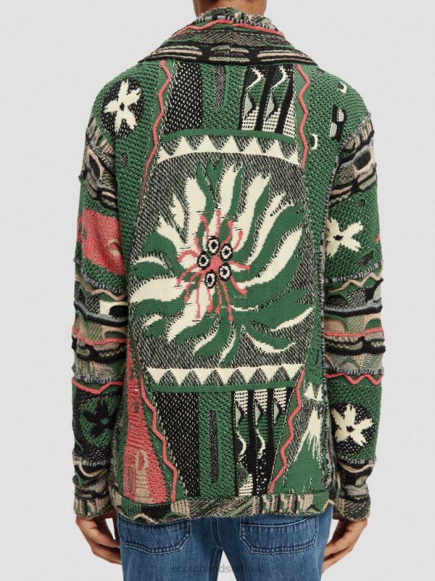 Scotch & Soda Men Knitted Cardigan LP48HB631 Clothing Combo A