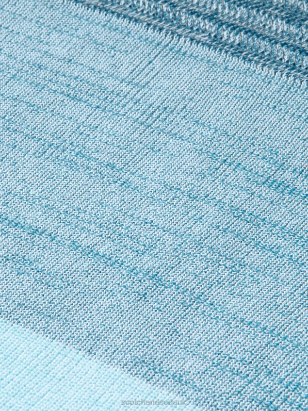 Scotch & Soda Men Striped Structure-Knit Organic Sweater LP48HB656 Clothing Combo B