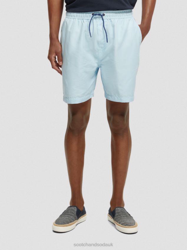 Scotch & Soda Men Mid-Length Swim Shorts LP48HB664 Clothing Sea Blue