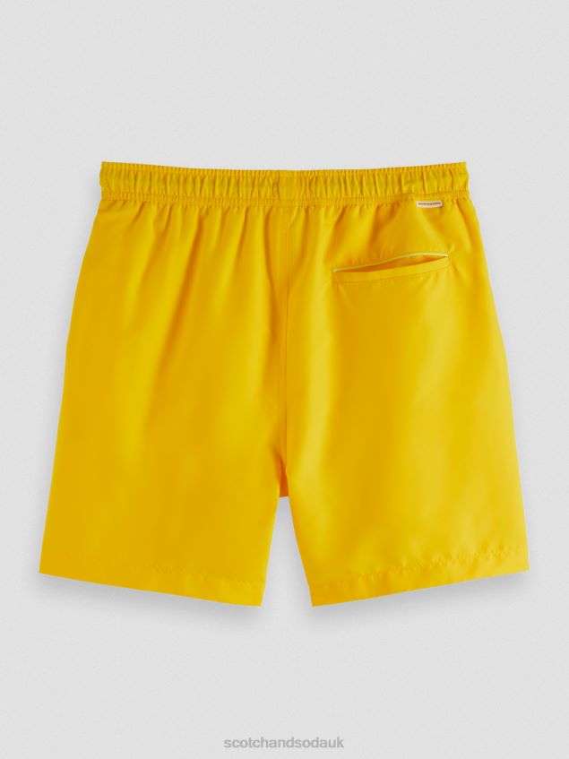 Scotch & Soda Men Mid-Length Swim Shorts LP48HB665 Clothing Sunshine