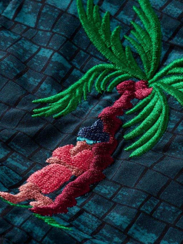 Scotch & Soda Men Printed Mid-Length Swim Shorts LP48HB690 Clothing Blue Stripe