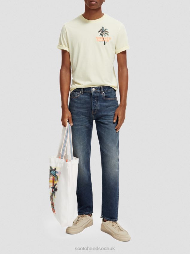 Scotch & Soda Men Artwork Crewneck T-Shirt LP48HB382 Clothing Banana