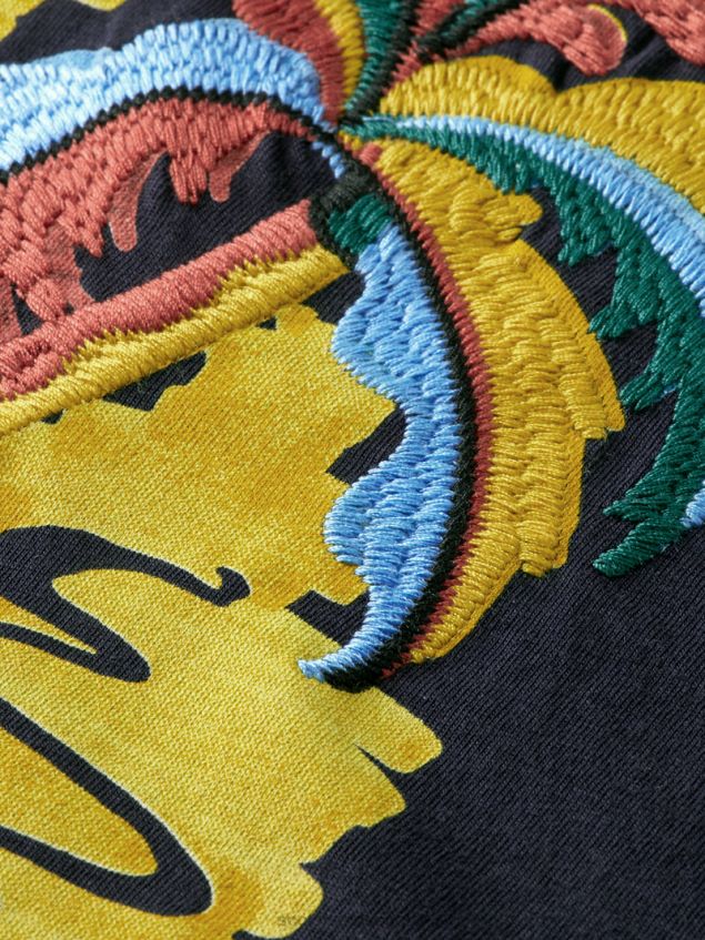 Scotch & Soda Men Embroidered Artwork T-Shirt LP48HB393 Clothing Navy