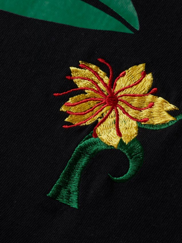 Scotch & Soda Men Embroidered Jersey Artwork T-Shirt LP48HB350 Clothing Black