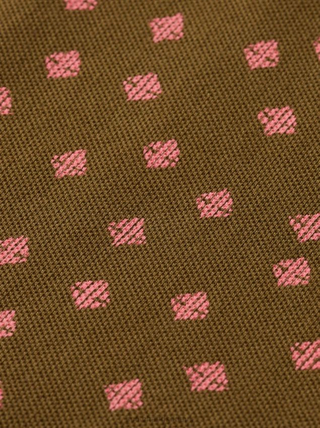 Scotch & Soda Men Organic Cotton Printed Pique Polo LP48HB400 Clothing Combo D