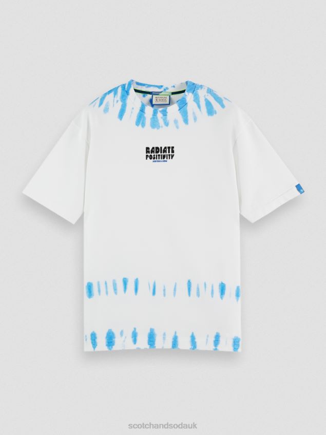 Scotch & Soda Men Organic Tie-Dye Artwork T-Shirt LP48HB404 Clothing Combo B
