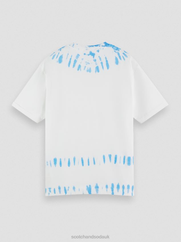 Scotch & Soda Men Organic Tie-Dye Artwork T-Shirt LP48HB404 Clothing Combo B