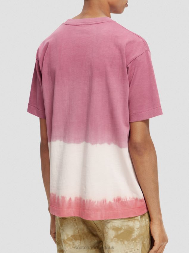 Scotch & Soda Men Organic Tie-Dye Artwork T-Shirt LP48HB406 Clothing Combo A