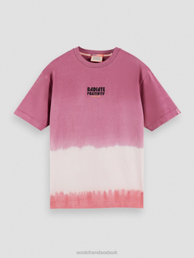 Scotch & Soda Men Organic Tie-Dye Artwork T-Shirt LP48HB406 Clothing Combo A