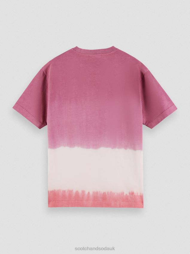 Scotch & Soda Men Organic Tie-Dye Artwork T-Shirt LP48HB406 Clothing Combo A