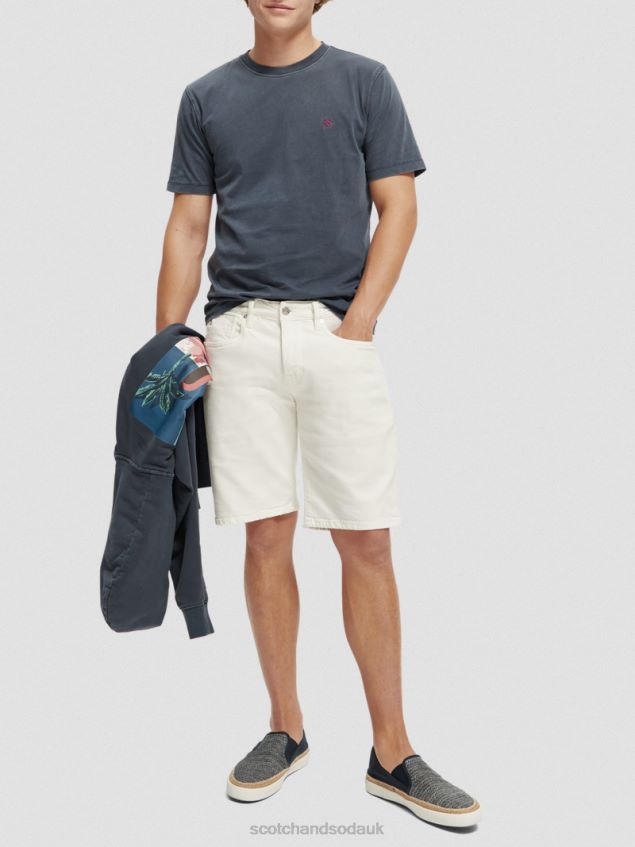 Scotch & Soda Men Regular Fit Garment-Dyed T-Shirt LP48HB427 Clothing Navy