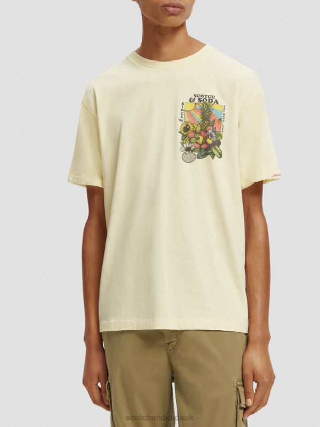Scotch & Soda Men Relaxed Fit Artwork T-Shirt LP48HB458 Clothing Banana