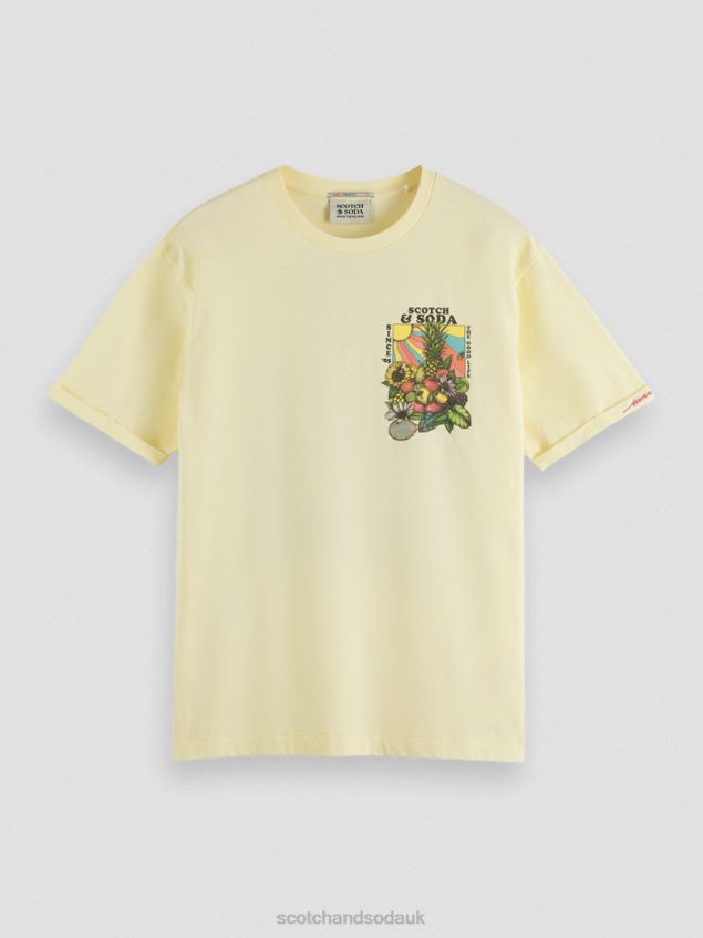 Scotch & Soda Men Relaxed Fit Artwork T-Shirt LP48HB458 Clothing Banana
