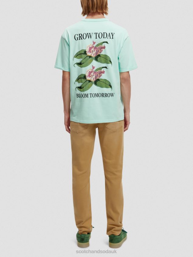 Scotch & Soda Men Relaxed Fit Organic Artwork T-Shirt LP48HB361 Clothing Bay