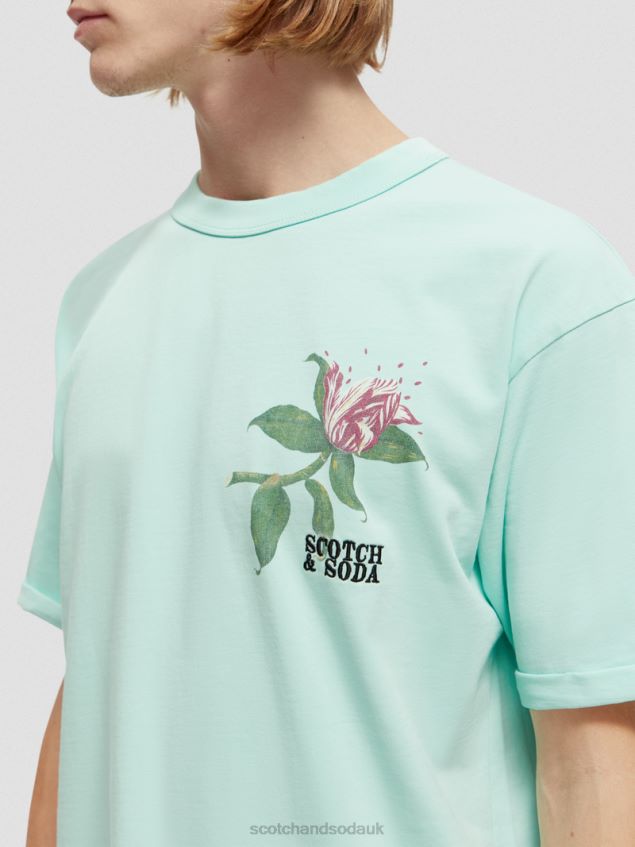 Scotch & Soda Men Relaxed Fit Organic Artwork T-Shirt LP48HB361 Clothing Bay