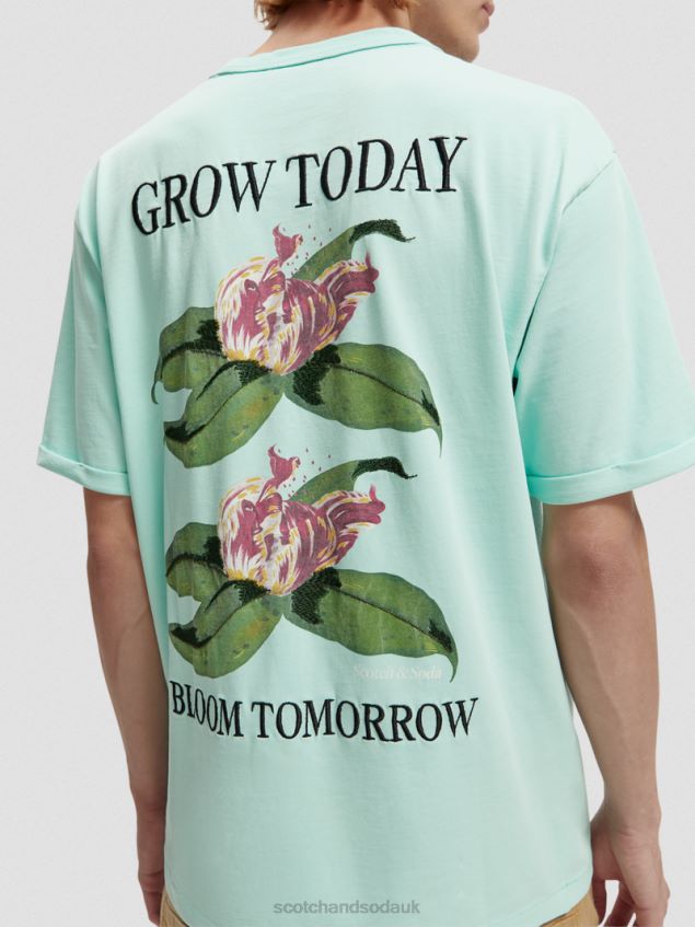 Scotch & Soda Men Relaxed Fit Organic Artwork T-Shirt LP48HB361 Clothing Bay