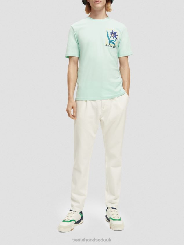 Scotch & Soda Men Relaxed Fit Organic Cotton Artwork T-Shirt LP48HB416 Clothing Bay