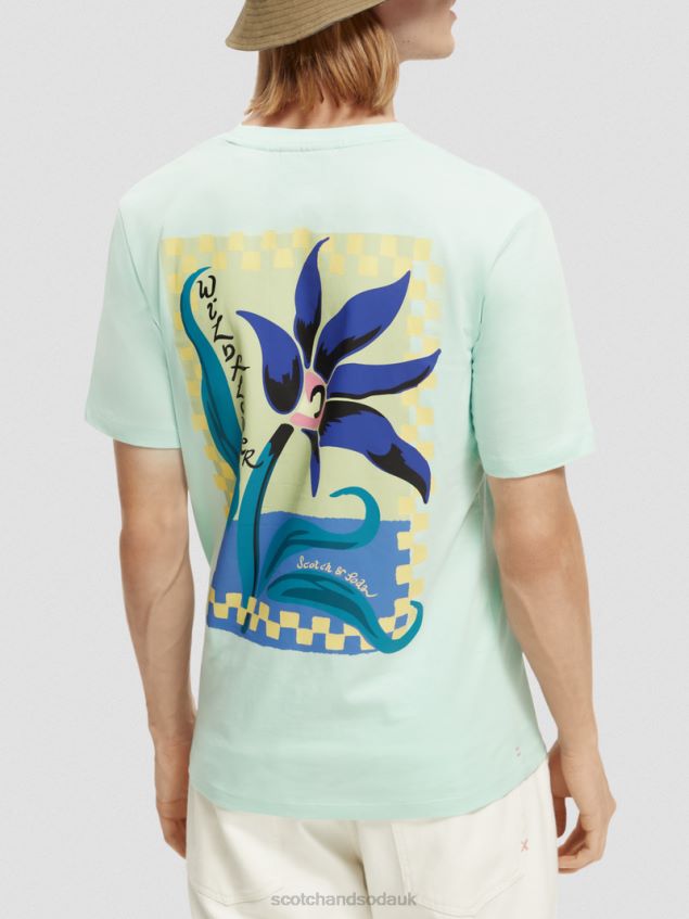 Scotch & Soda Men Relaxed Fit Organic Cotton Artwork T-Shirt LP48HB416 Clothing Bay