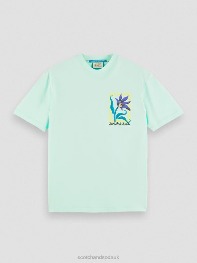 Scotch & Soda Men Relaxed Fit Organic Cotton Artwork T-Shirt LP48HB416 Clothing Bay