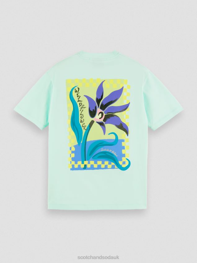 Scotch & Soda Men Relaxed Fit Organic Cotton Artwork T-Shirt LP48HB416 Clothing Bay