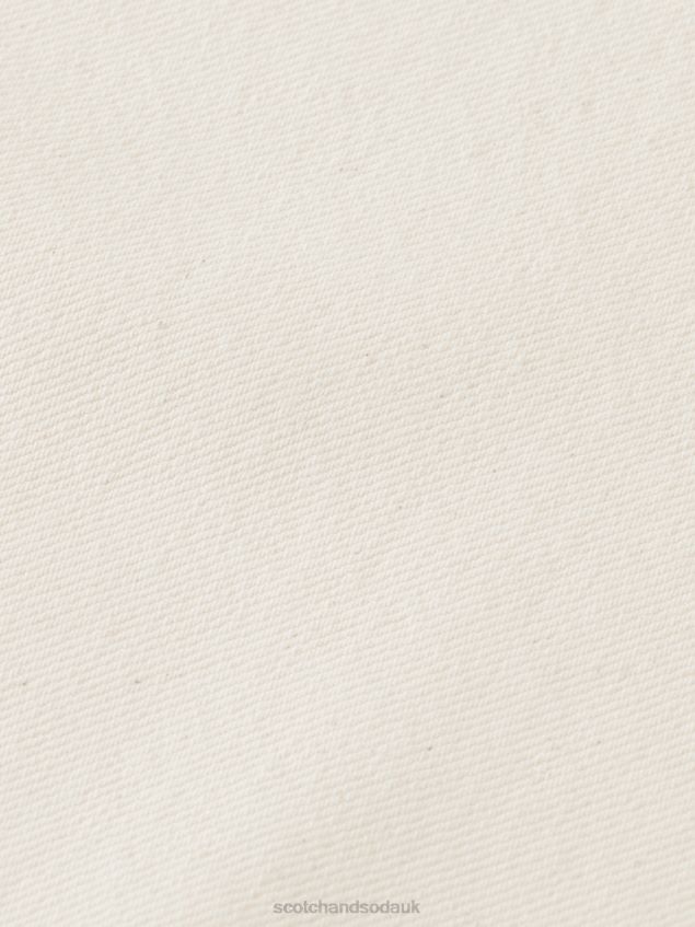 Scotch & Soda Women Oversized Western Denim Shirt LP48HB56 Clothing Washed Ecru