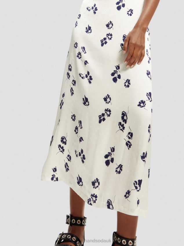 Scotch & Soda Women V-Neck Open Back Maxi Dress LP48HB2 Clothing Tulips