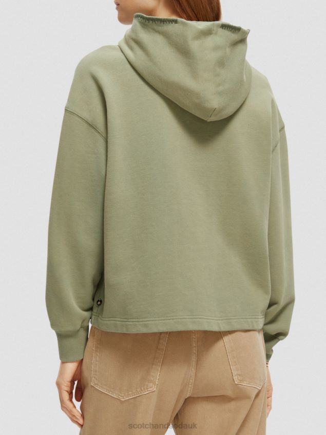 Scotch & Soda Women Loose Fit Artwork Hoodie LP48HB214 Clothing Army