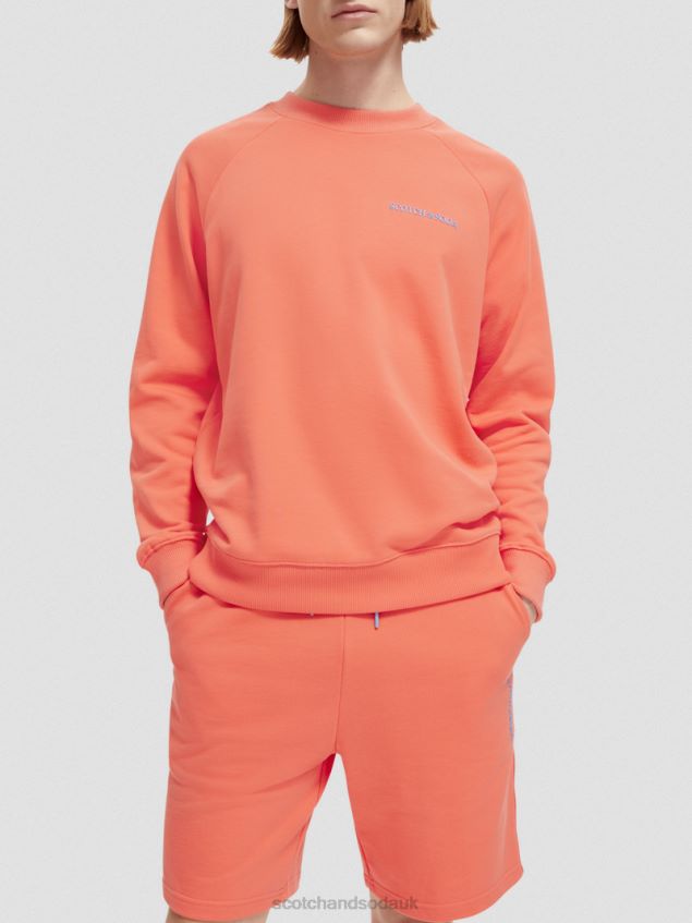 Scotch & Soda Women Organic Cotton Crewneck Sweatshirt LP48HB195 Clothing Hibiscus