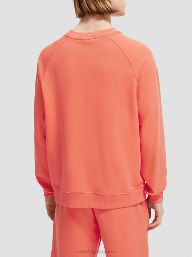 Scotch & Soda Women Organic Cotton Crewneck Sweatshirt LP48HB195 Clothing Hibiscus