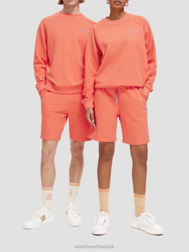 Scotch & Soda Women Organic Cotton Crewneck Sweatshirt LP48HB195 Clothing Hibiscus