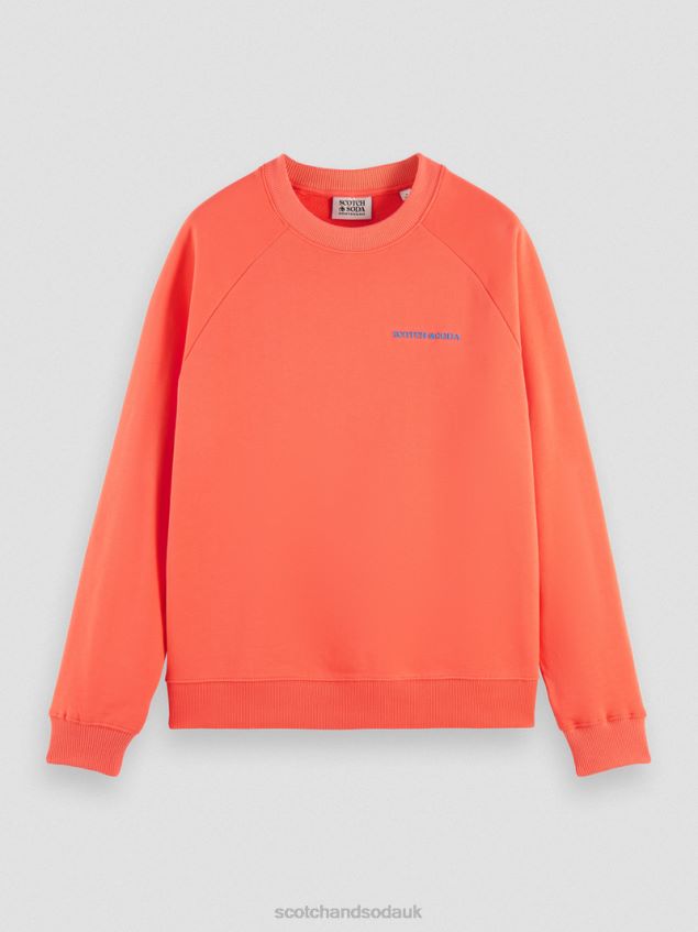 Scotch & Soda Women Organic Cotton Crewneck Sweatshirt LP48HB195 Clothing Hibiscus