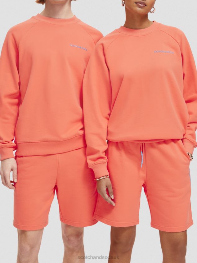 Scotch & Soda Women Organic Cotton Crewneck Sweatshirt LP48HB195 Clothing Hibiscus