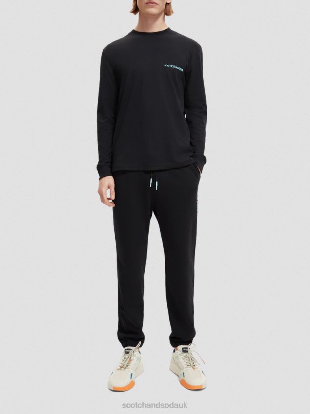 Scotch & Soda Women Organic Cotton Sweatpants LP48HB208 Clothing Black