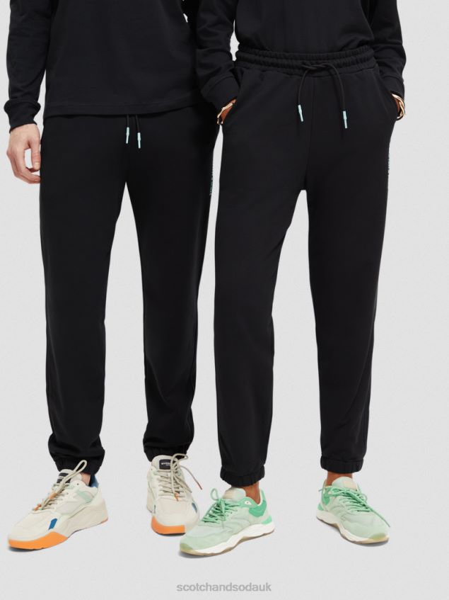 Scotch & Soda Women Organic Cotton Sweatpants LP48HB208 Clothing Black
