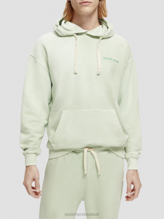 Scotch & Soda Women Plant-Dyed Hoodie LP48HB224 Clothing Mint