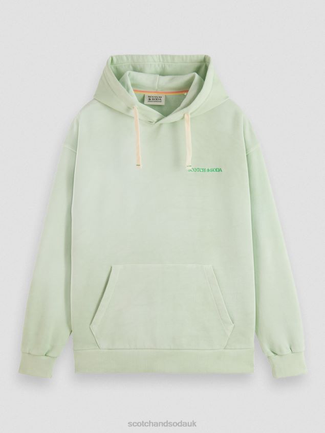 Scotch & Soda Women Plant-Dyed Hoodie LP48HB224 Clothing Mint