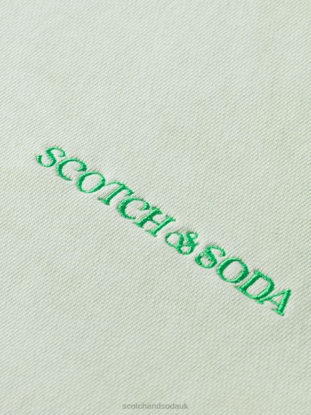 Scotch & Soda Women Plant-Dyed Hoodie LP48HB224 Clothing Mint