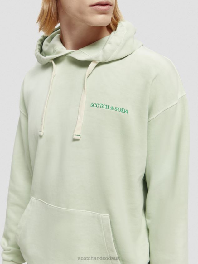 Scotch & Soda Women Plant-Dyed Hoodie LP48HB224 Clothing Mint