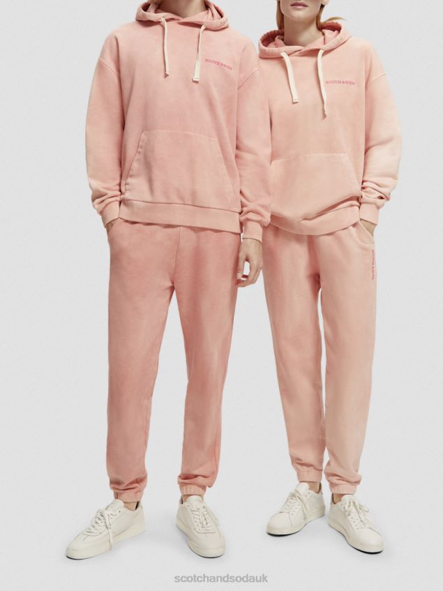 Scotch & Soda Women Plant-Dyed Hoodie LP48HB225 Clothing Flamingo