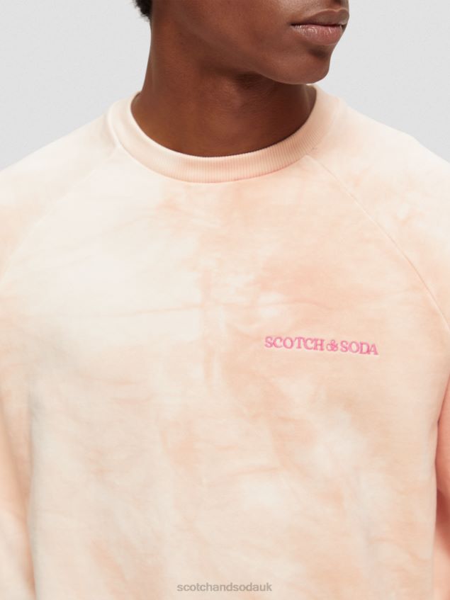 Scotch & Soda Women Plant-Dyed Organic Cotton Sweatshirt LP48HB223 Clothing Flamingo