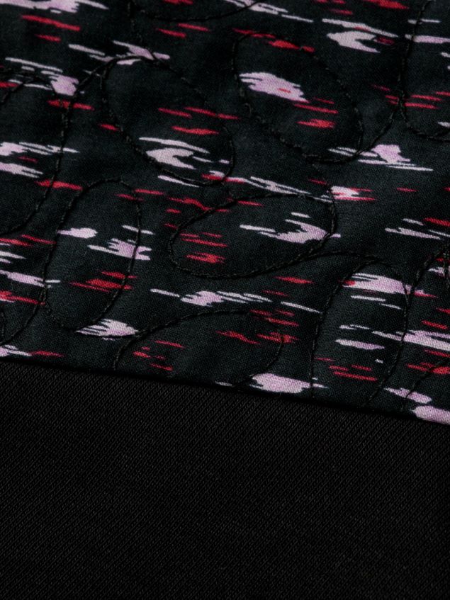 Scotch & Soda Women Relaxed Fit Quilted Panel Sweatshirt LP48HB210 Clothing Black