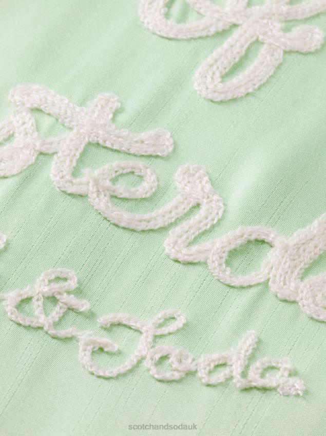 Scotch & Soda Women Bomber Jacket LP48HB147 Clothing Bright Parakeet