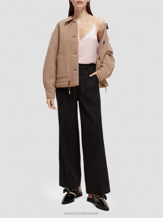 Scotch & Soda Women Boucle Woven Jacket LP48HB137 Clothing Lavender