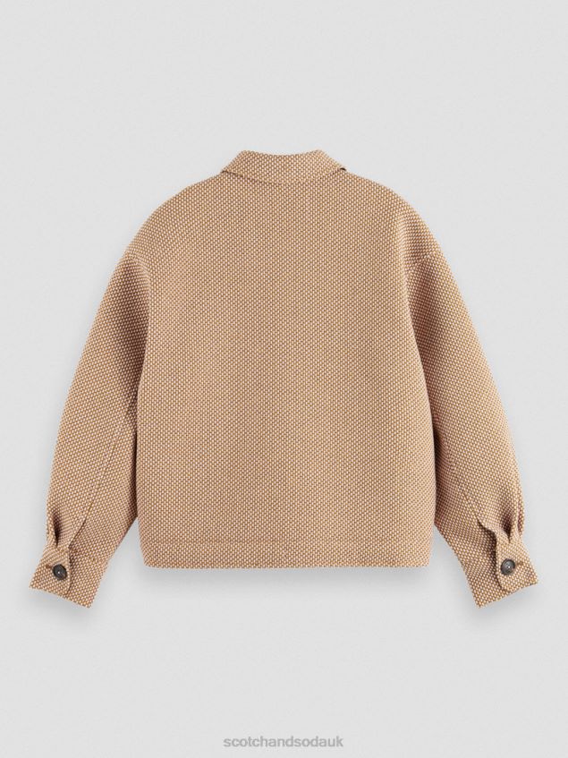 Scotch & Soda Women Boucle Woven Jacket LP48HB137 Clothing Lavender